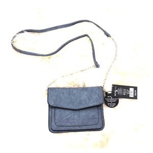 SecureStyle Blue / Grey Shoulder Purse